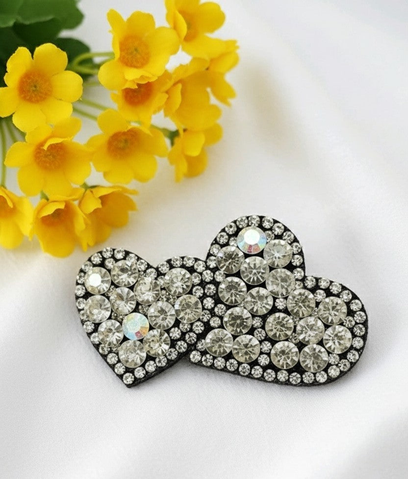 Crystal Studded Hair Clips