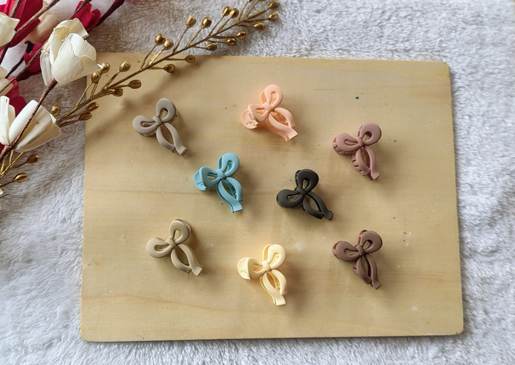 Bow mini claw clip