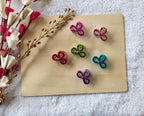 METALIC LITTLE BOW KOREAN HAIRCLAWS
