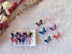 Hair claw small butterfly glassy multicolour clutcher