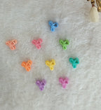 Mini Mat Hair Claws - Bow (10 Pieces)