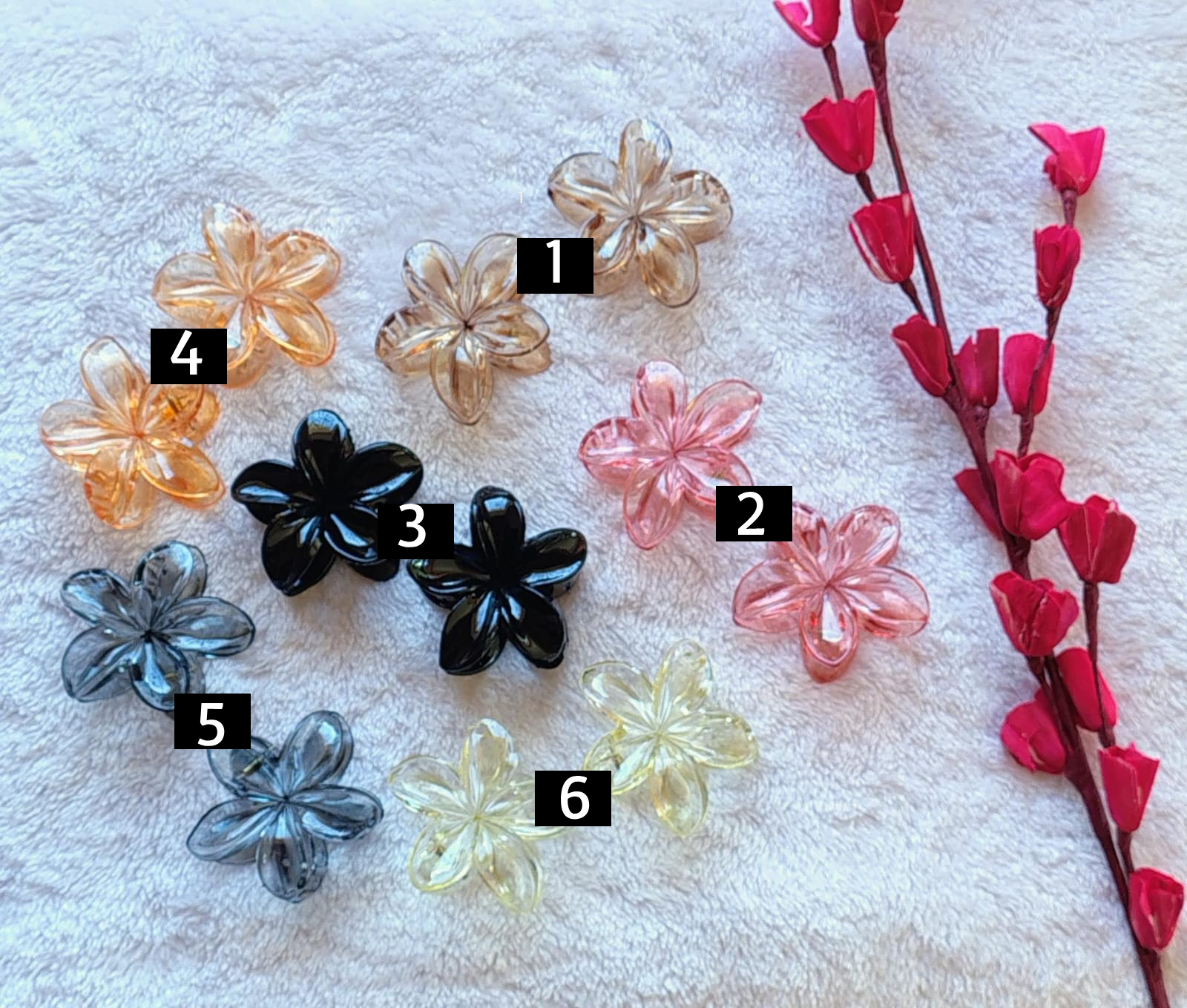 Floral Hair Clutchers