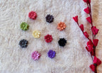 Mini Matte Floral Hair Clutches