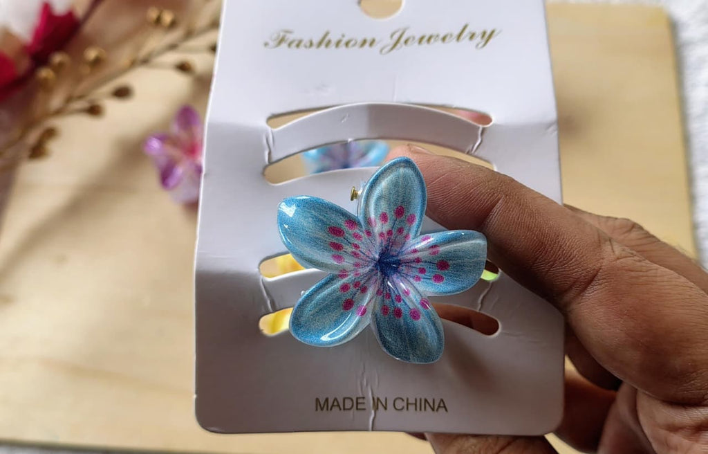 Elegant Mini Flower Hair Claw Clips