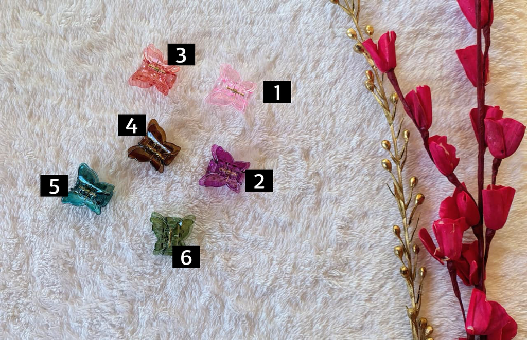 Mini Butterfly Hair Clutchers