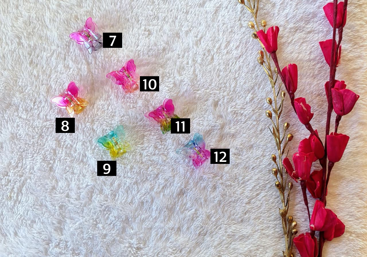 Mini Butterfly Hair Clutchers