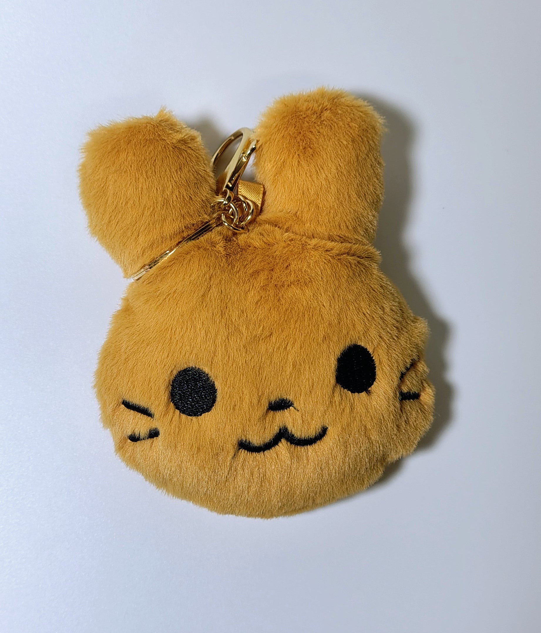 Cute Bunny Plush Mirror Keychain