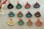 Floral Design Triangle Claw Clip