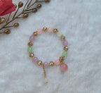 Pastel Beaded Charm Bracelet for Girls