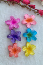Glossy Flower Hair Clips