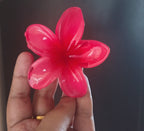 Premium Glossy Flower Hair Claw Clip – Large 3D Floral Design