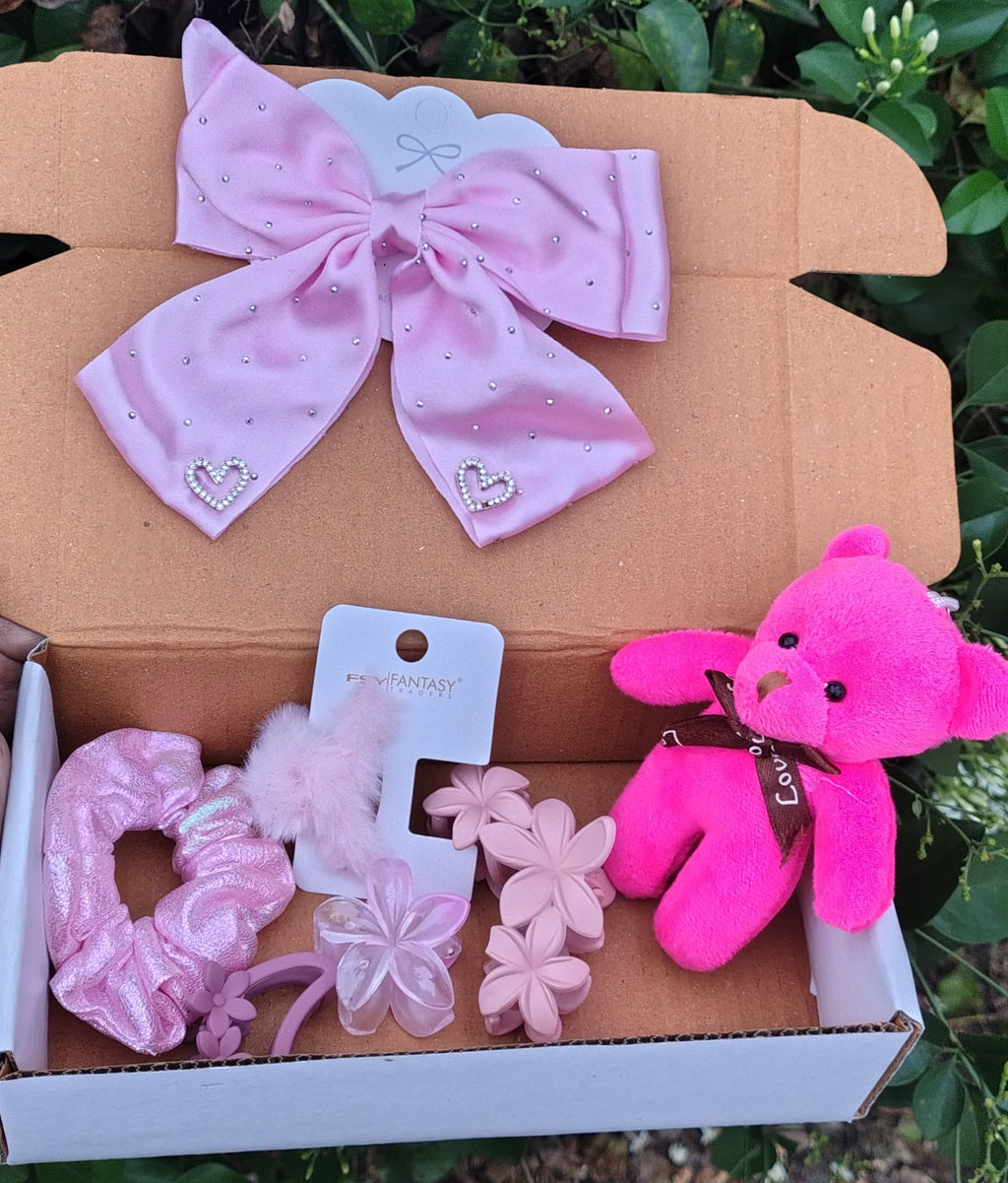 Bow & Blossom Teddy Gift Hamper” 🎀🧸