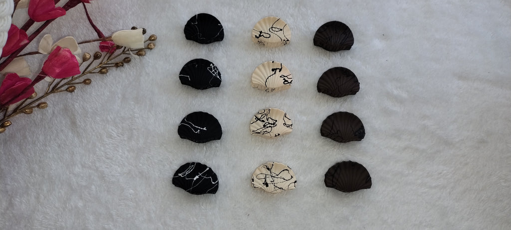 Shell Design Mini Hair Clips