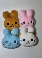 Cute Bunny Plush Mirror Keychain