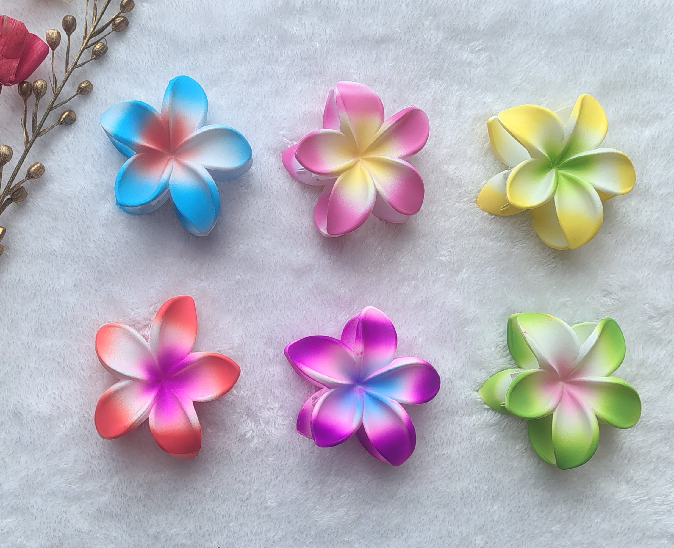 Gradient Matte Flower Claw (Large)