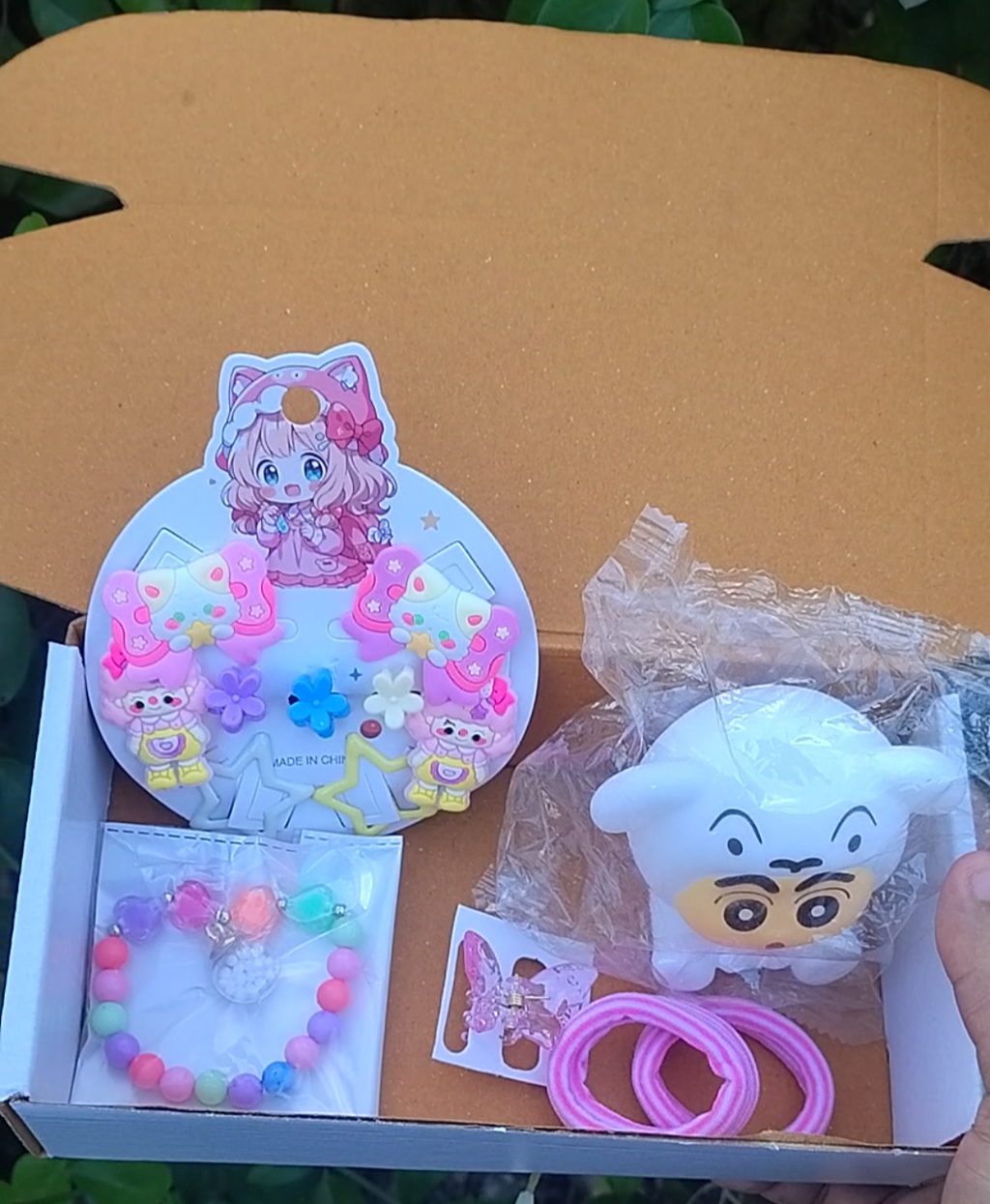 Cute Cartoon Kids Hair Accessories & Bracelet Gift Hamper – Best Gift