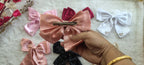Elegant Rhinestone Heart Bow Hair Clip for Girls & Women