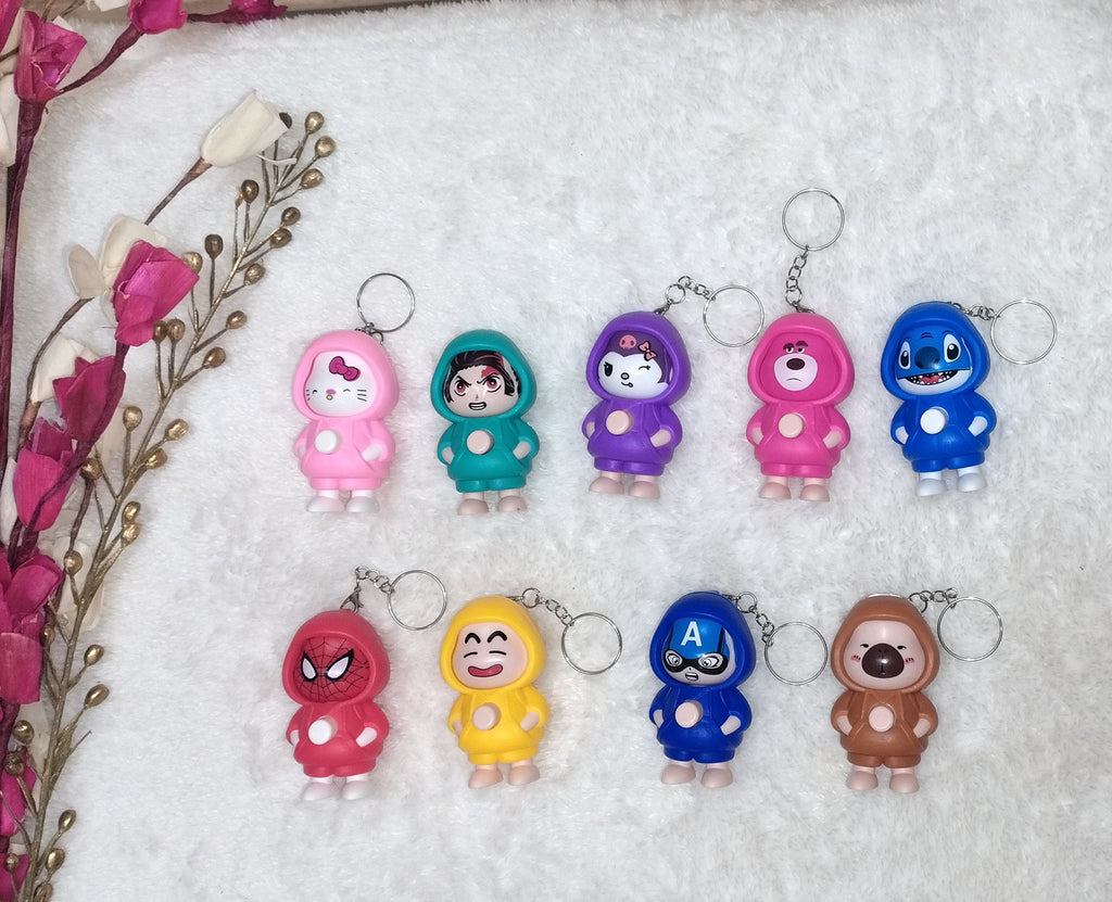 Expression Changeable Toy Key Chain