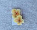 Aurora Floral Hair Clips with Crystal Centers – Set of 2