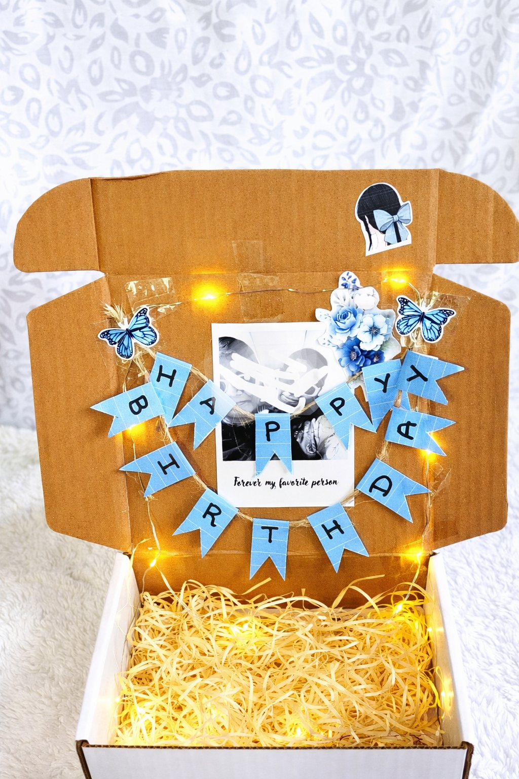 Birthday special Hamper Box with Lights