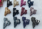 Matte Butterfly Hair Claw Clips