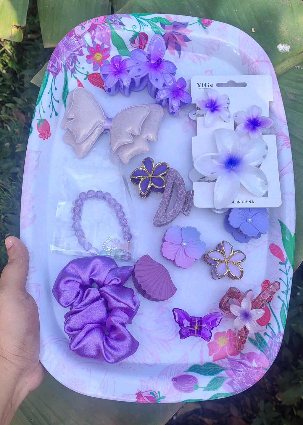 Lavender Luxe Hair Accessories Tote 💜