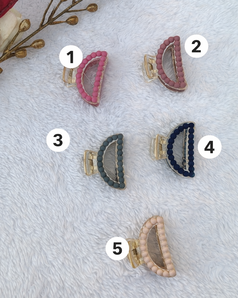 Beaded Mini Claw Clips | Cute Hair Clips for Girls & Women