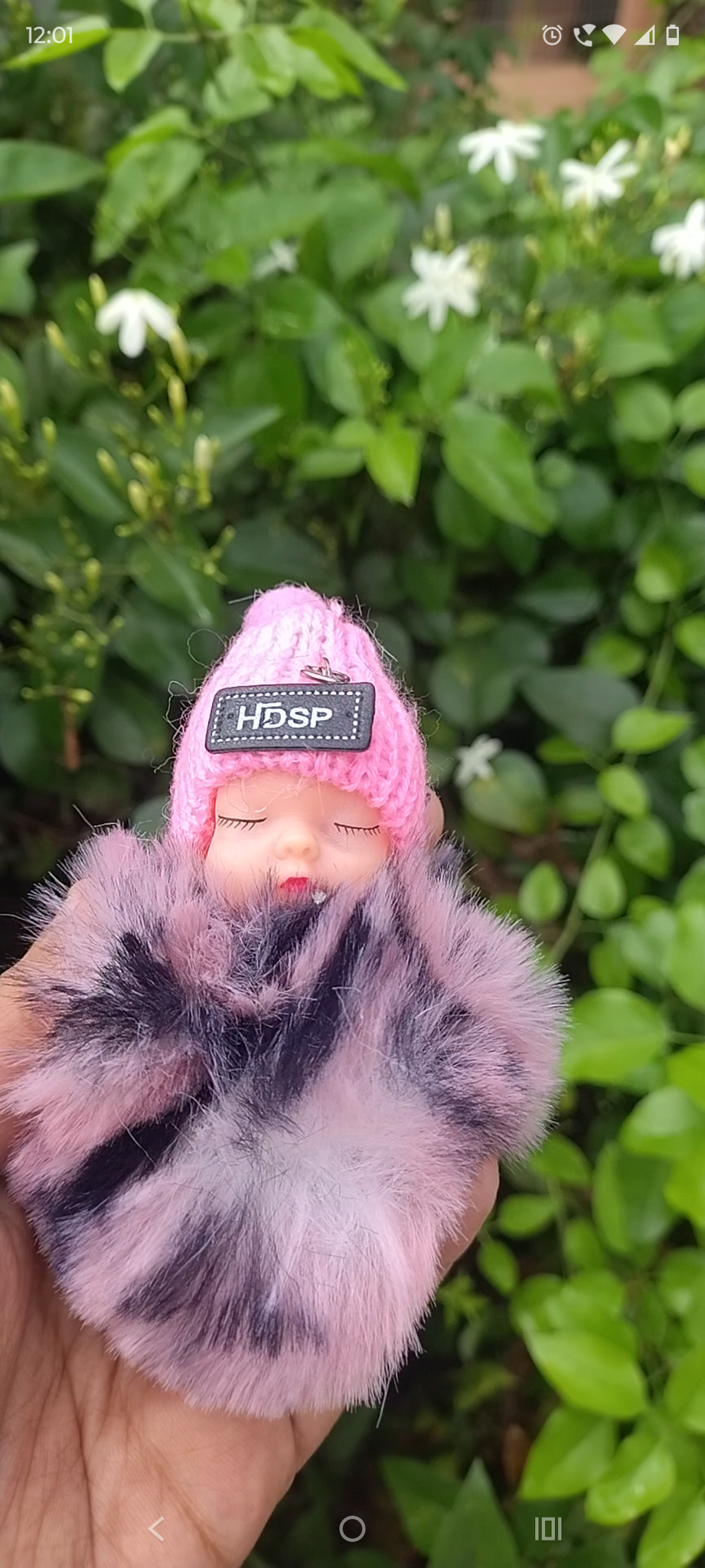 Valentine Special Sleep Doll Fur Key Chain | Cute Bag Charm