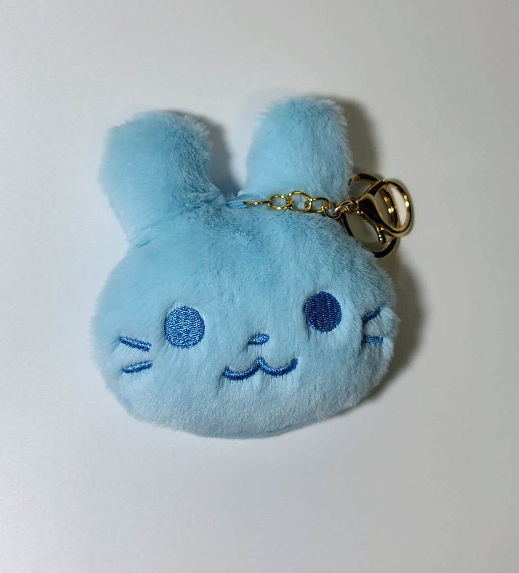 Cute Bunny Plush Mirror Keychain