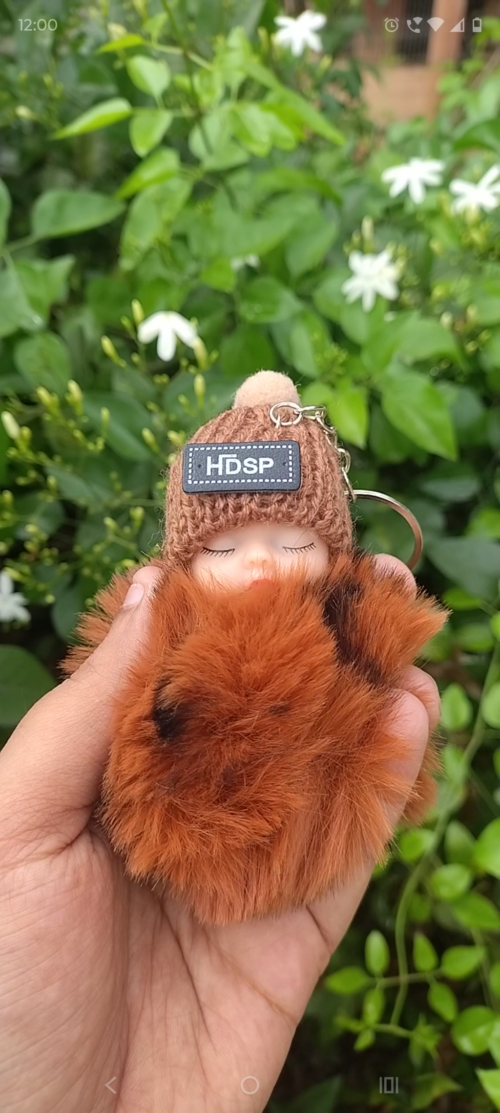 Valentine Special Sleep Doll Fur Key Chain | Cute Bag Charm
