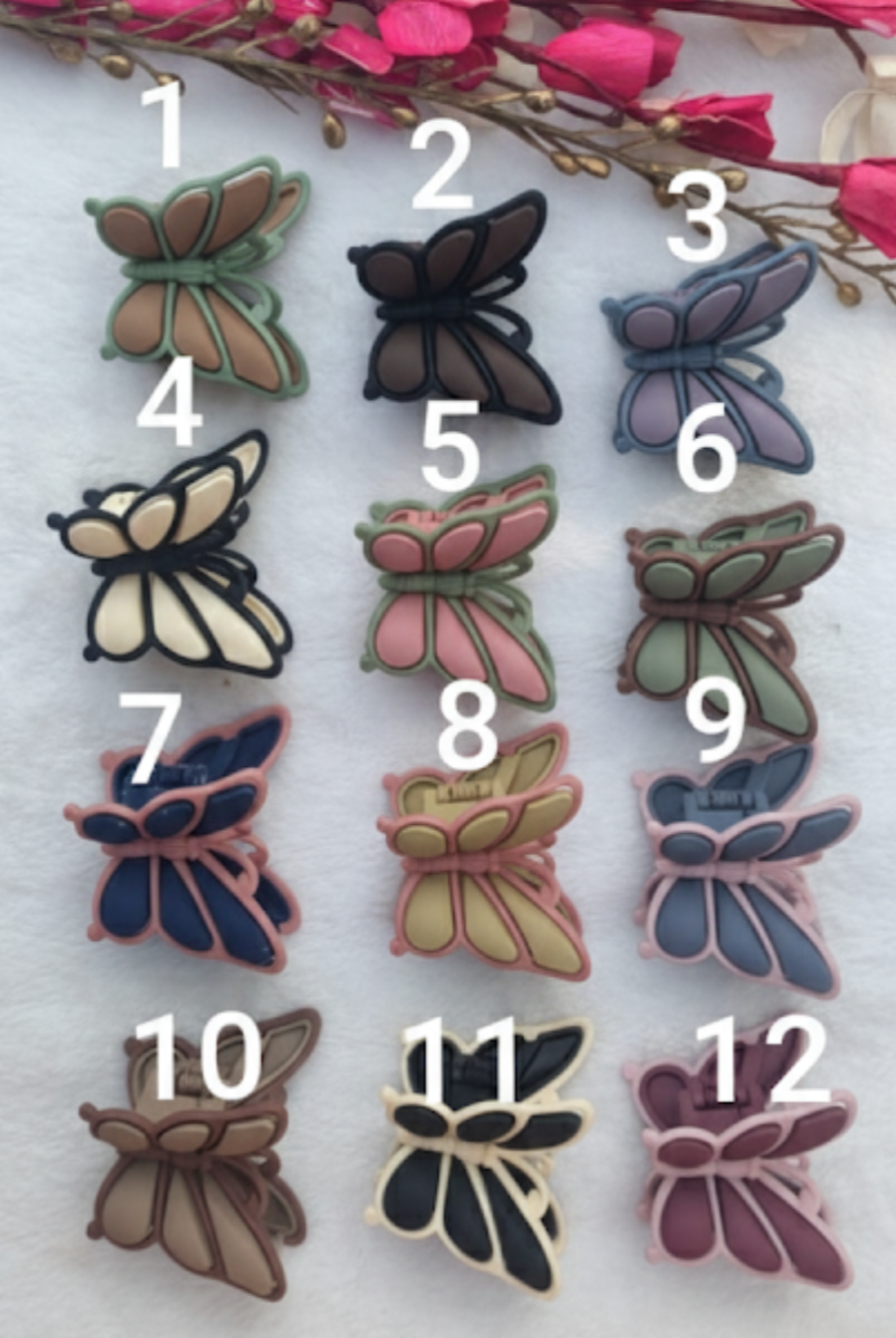 Butterfly Matte Hair Claw Clips – Elegant Daily Wear