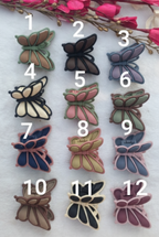 Butterfly Matte Hair Claw Clips – Elegant Daily Wear