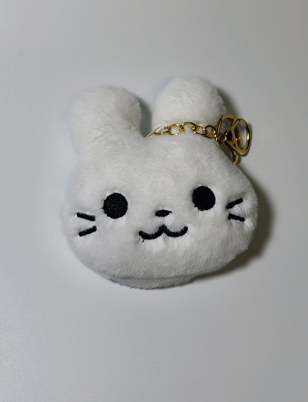 Cute Bunny Plush Mirror Keychain