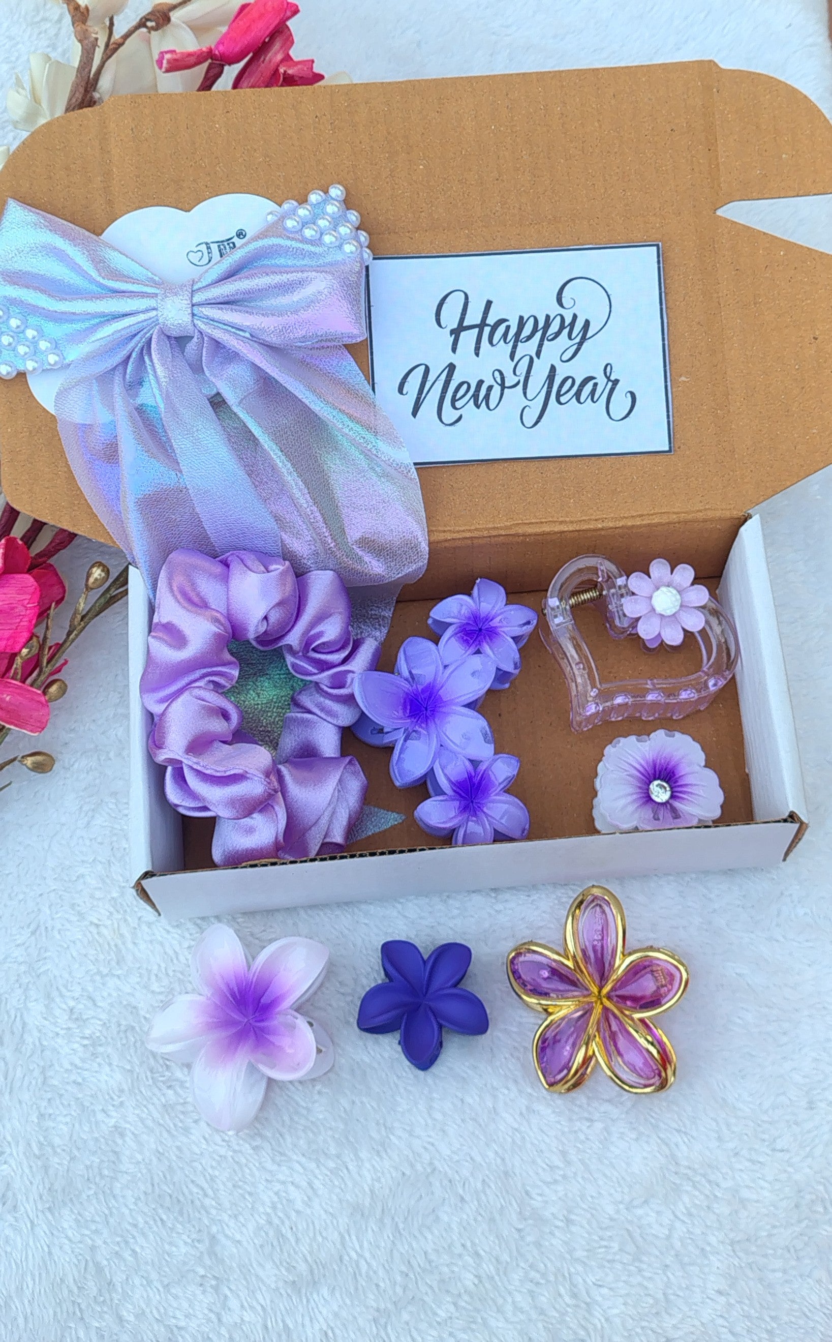 Purple Lover New Year Gift Hamper | Cute Aesthetic Accessories Box