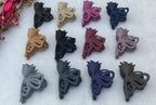 Matte Butterfly Hair Claw Clips