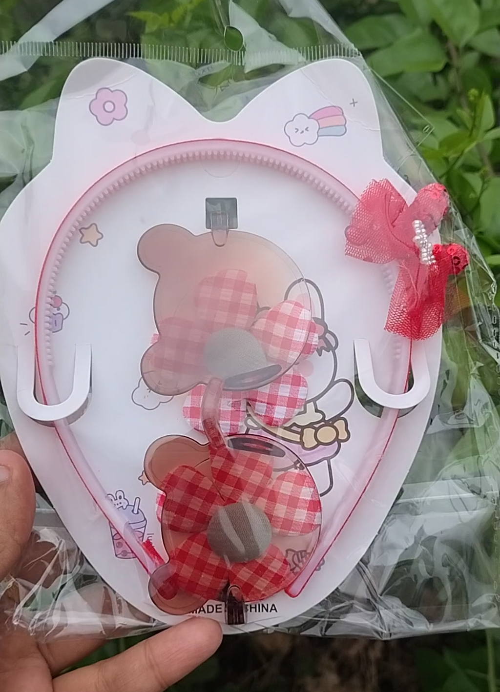 Cute Baby Hair Accessories Set | Headband ,Glass & Hair Clips Combo