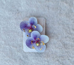 Aurora Floral Hair Clips with Crystal Centers – Set of 2