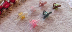 Floral Acrylic Mini Hair Clips