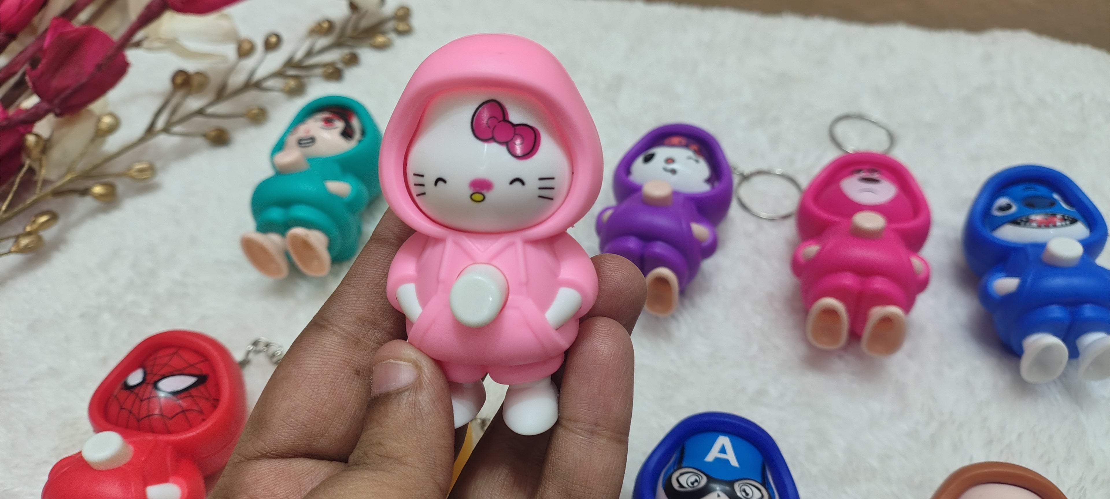 Expression Changeable Toy Key Chain