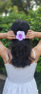 Pearl Center Hibiscus Hair Claw – Big
