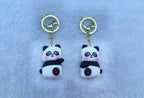 Cute Panda Couple Keychain 💕