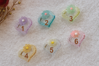 Heart stone transparent hair claw

clip