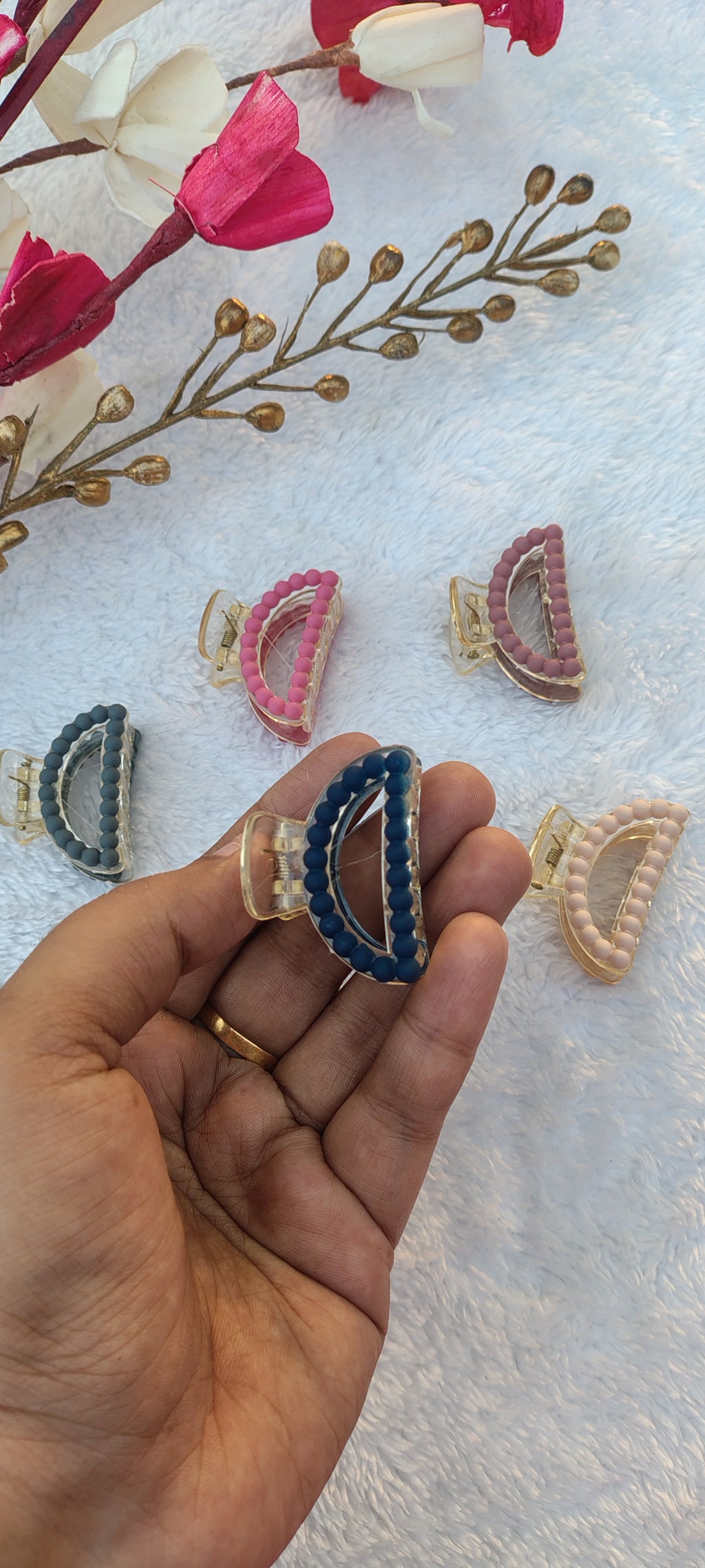 Beaded Mini Claw Clips | Cute Hair Clips for Girls & Women