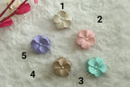 Pastel Pearl Flower Hair Clips – small size