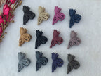 Matte Butterfly Hair Claw Clips
