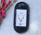 Elegant Layered Necklace Set with Stud Earrings | Butterfly & Star Charm Jewelry