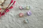 Pastel Pearl Flower Hair Clips – small size Double shaded