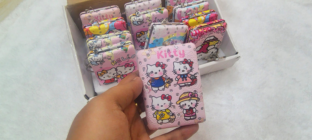 Cute Pocket Mirror with Keychain