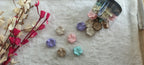 Pastel Pearl Flower Hair Clips – small size