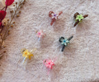 Floral Acrylic Mini Hair Clips